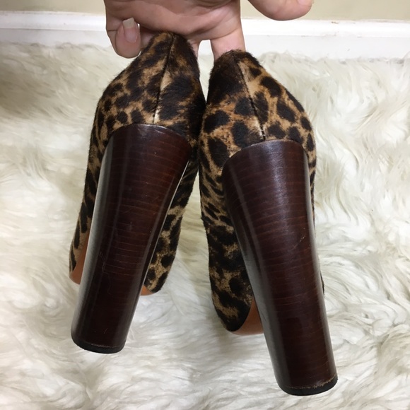 Brian Atwood Calf Hair Animal Print Pumps - Picture 4 of 8